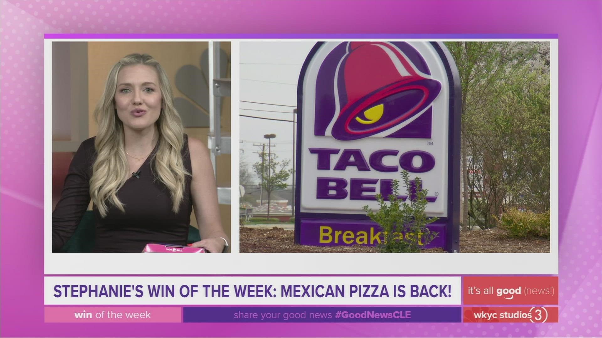 The Mexican Pizza at Taco Bell makes its triumphant return today.