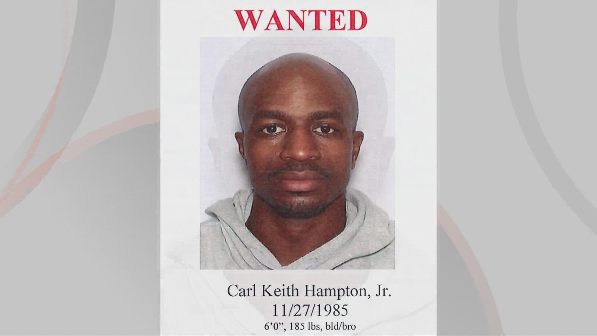 Carl Hampton is considered armed and dangerous. If you have any information on this case, please contact the South Euclid Police Department at 216-381-1234.