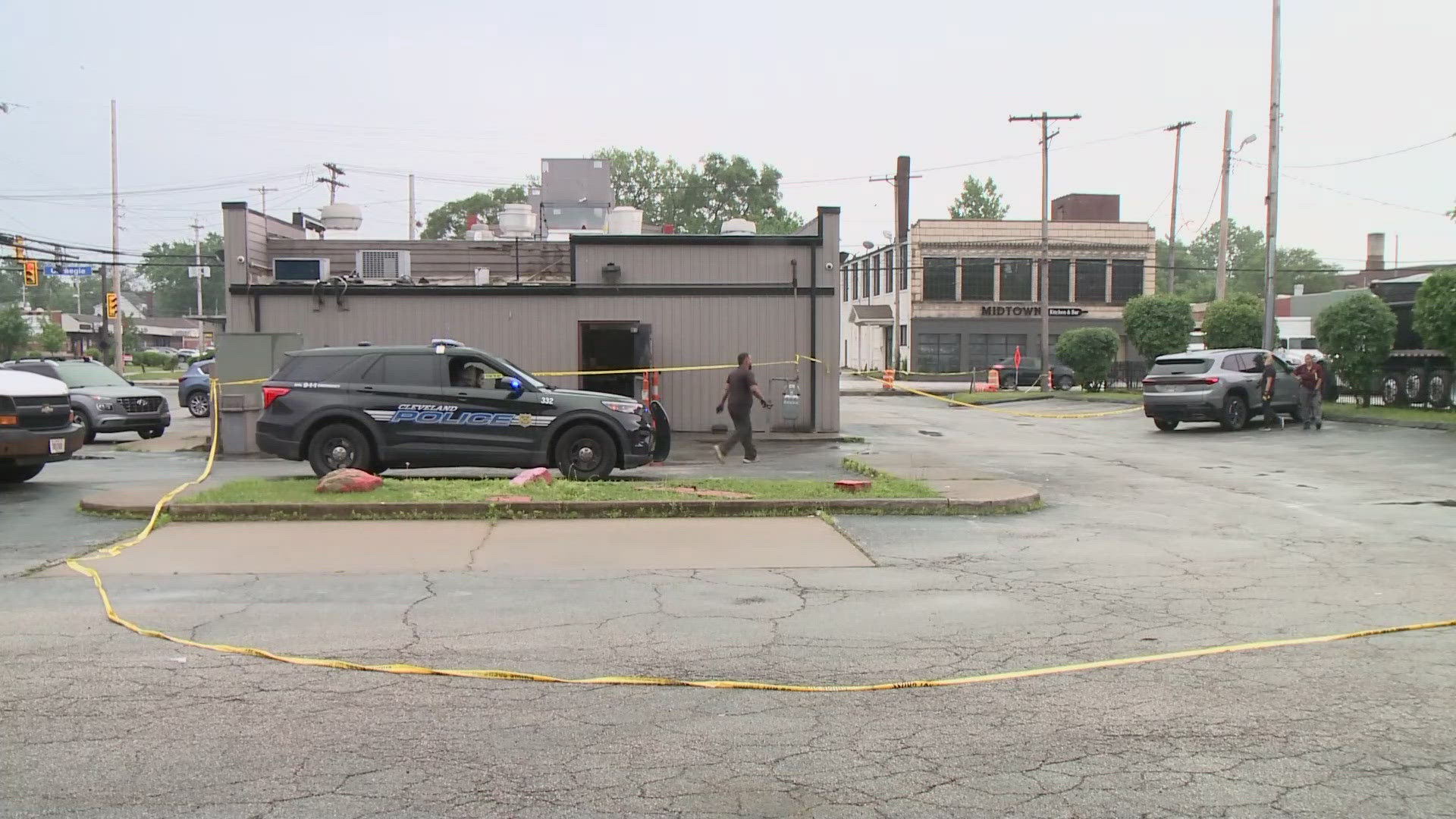 Police responded to the scene for a report of a possible robbery Tuesday afternoon. The victim later died at University Hospitals Cleveland Medical Center.