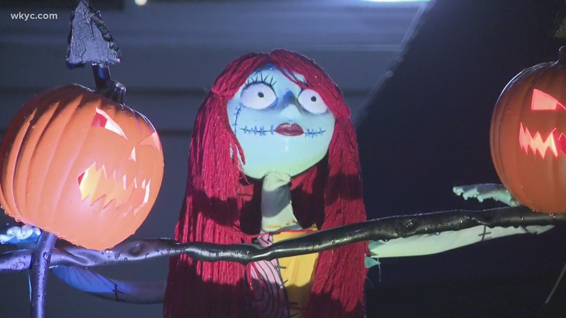 Nightmare Before Christmas decorations take over Cuyahoga Falls home for Halloween