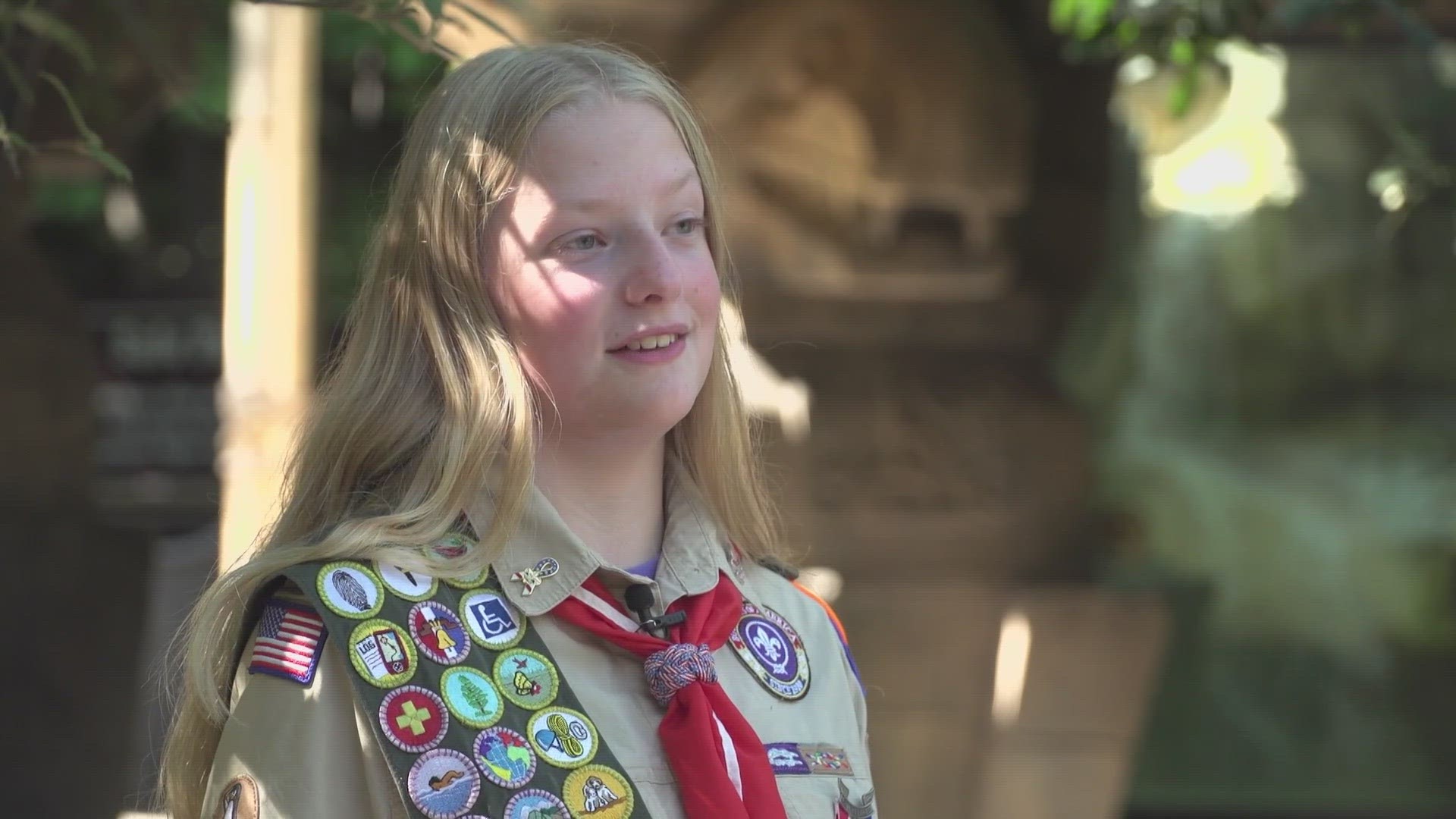 Isabella Hiser, 13, completed the requirements by creating a new exhibit space at the Akron Zoo.