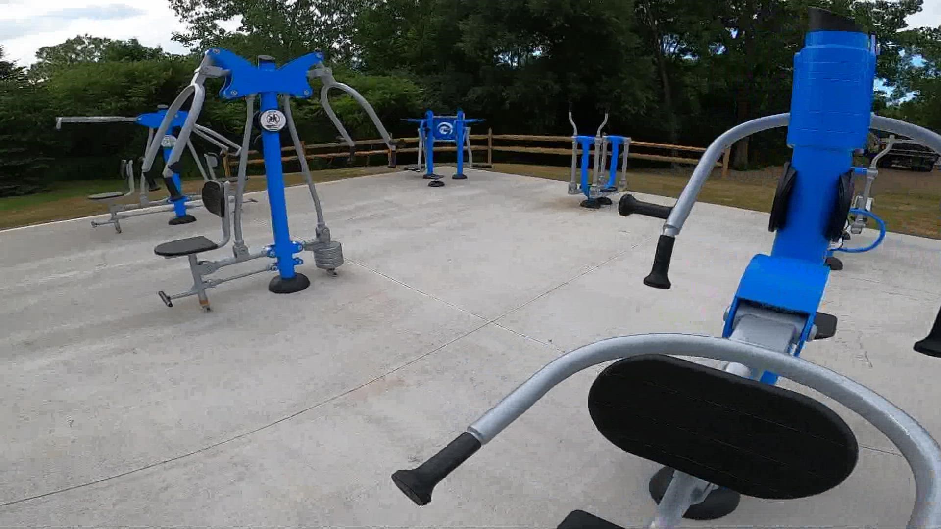 3News' Carmen Blackwell visits the new outdoor fitness park in Beachwood that aims to revolutionize  outdoor exercise