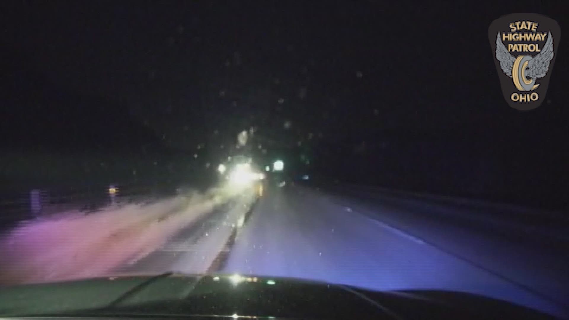 Video courtesy of the Ohio State Highway Patrol shows the aftermath when a 12-year-old drove from Youngstown and crashed on I-76 in Portage County.