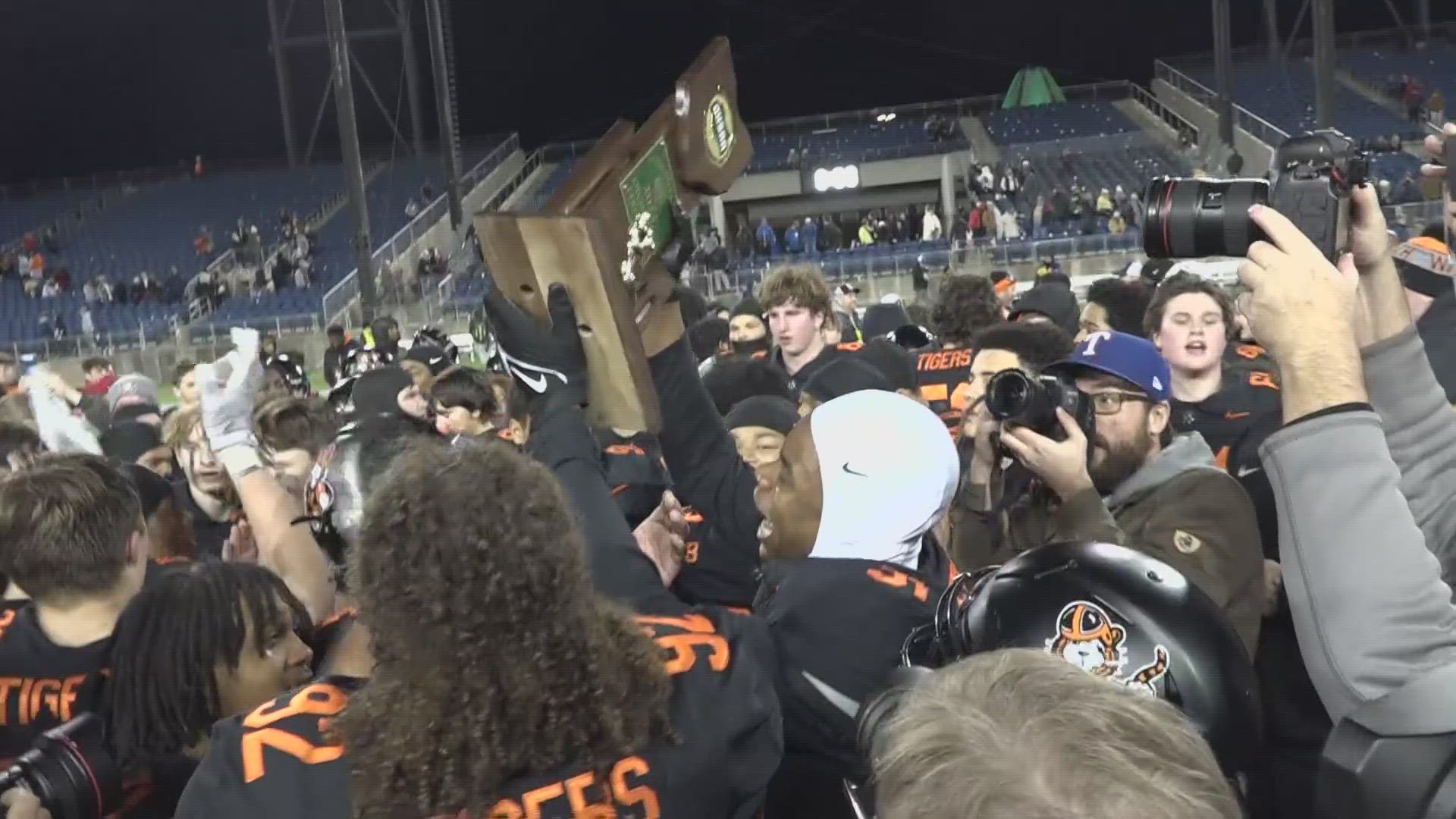 While it's the 25th state title for the Tigers, it's also the historic program's first since 1970 and first of the playoff era.