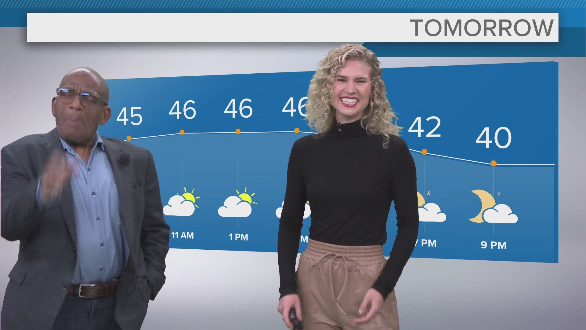 Watch Al Roker join Payton Domschke for some weather fun during his visit to WKYC Studios.