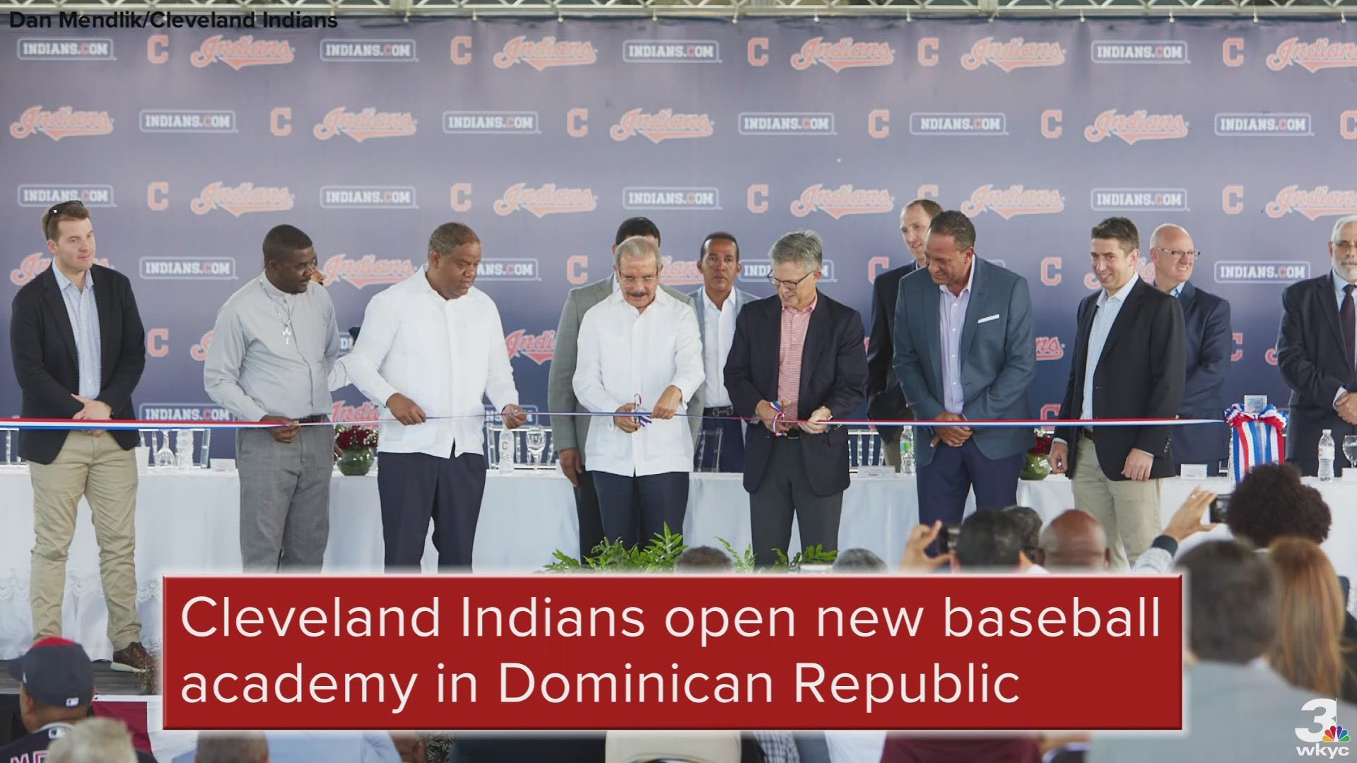 The Cleveland Indians opened a new state-of-the-art baseball academy in the Dominican Republic Tuesday.