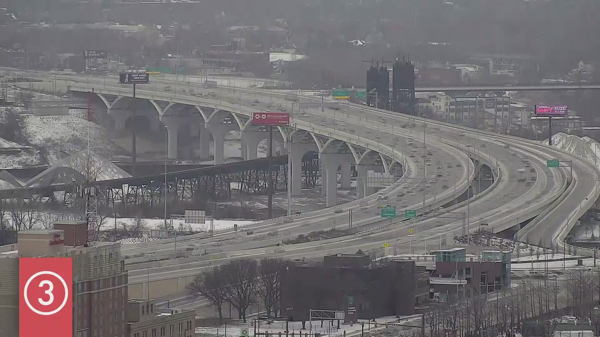 Thursday Cleveland traffic time-lapse 