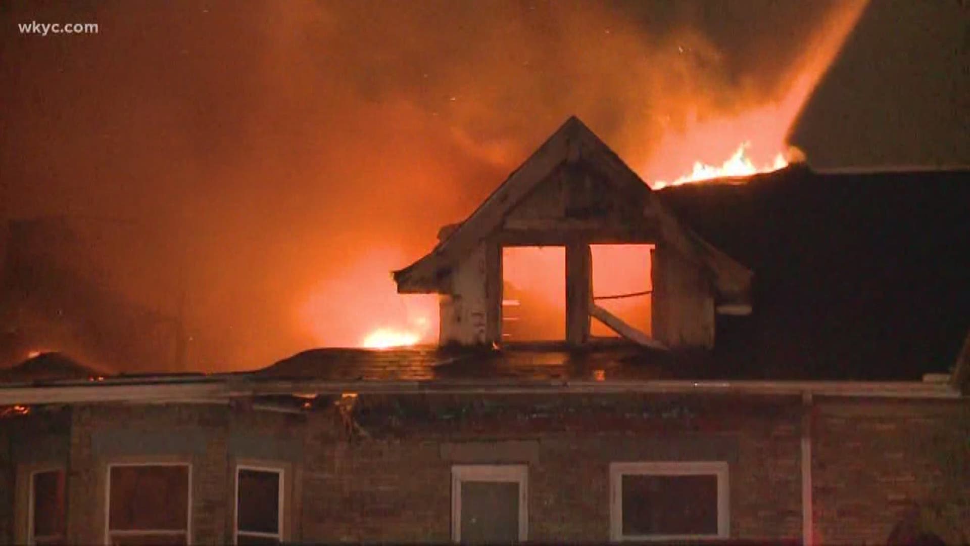 Jan. 23, 2019: At least four people were hurt overnight when part of their apartment complex caught fire in East Cleveland. It started around 10 p.m. Tuesday night on Superior Avenue and Carlyon Road.