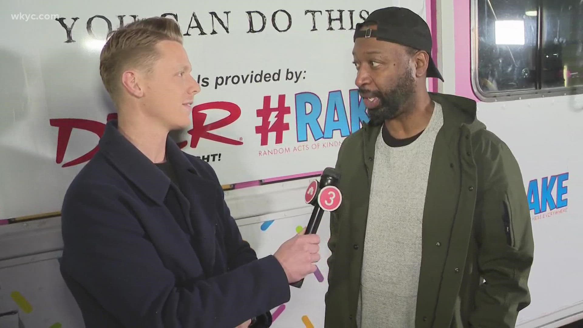 Ricky Smith, the founder of Random Acts of Kindness Everywhere, explains how his team is helping the community during the NBA All-Star Game weekend in Cleveland.