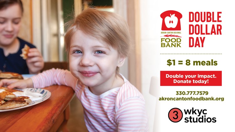 WKYC Studios and Akron-Canton Regional Foodbank present ‘Double Dollar Day’: How you can donate to help make a difference