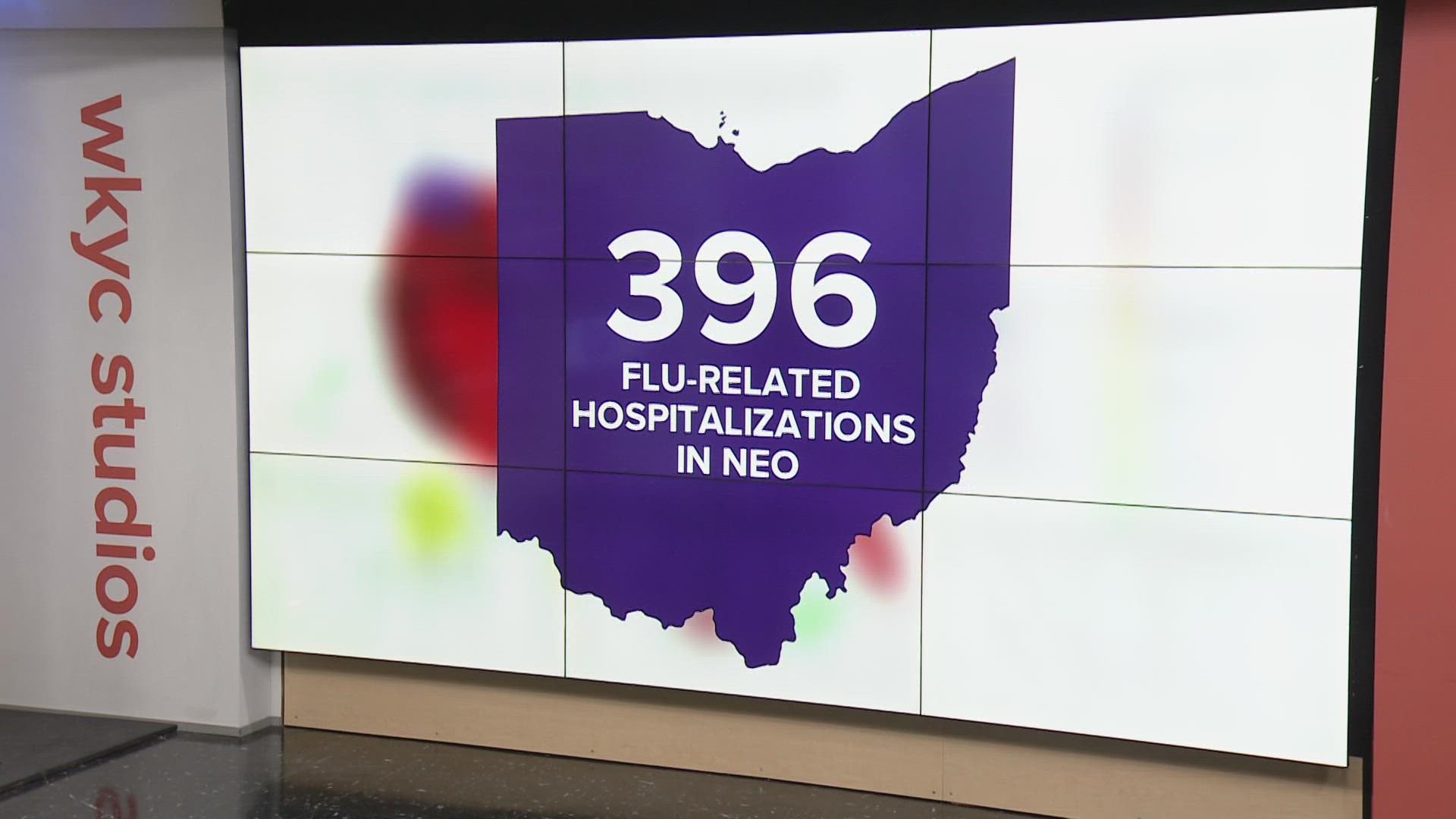 According to data from the CDC, Ohio is seeing “very high” levels of activity for influenza-like illness.