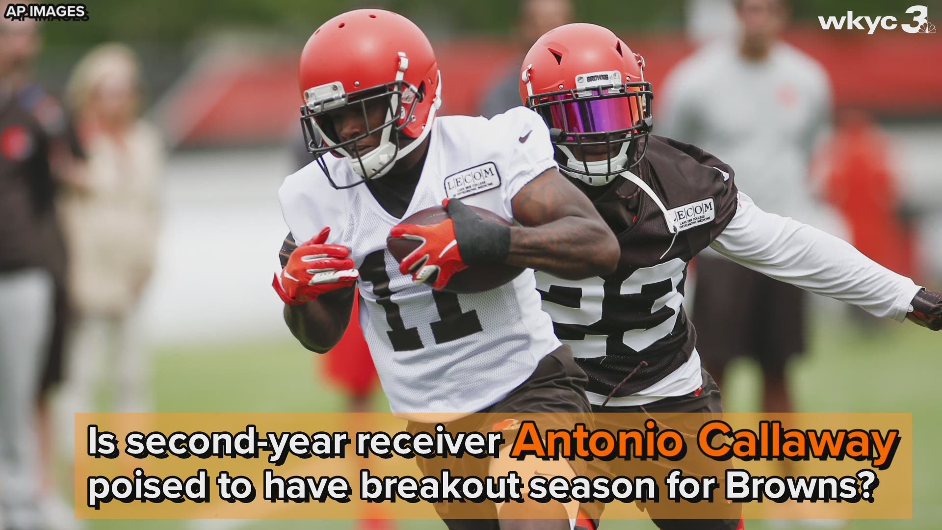 Teammates and coaches alike believe wide receiver Antonio Callaway has made great strides from his rookie season and is ready to take a huge step in 2019.