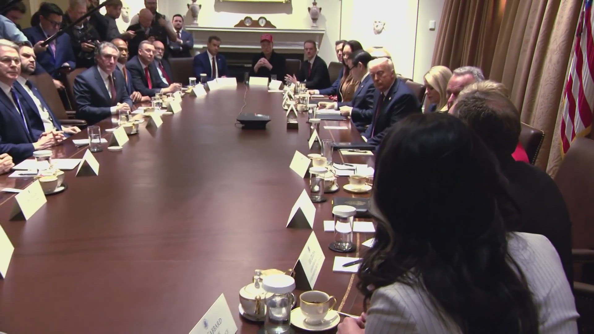 Trump Administration cabinet members praise Elon Musk after latest meeting