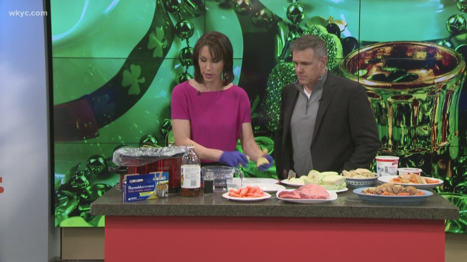 Many people will be staying indoors for St. Patrick's Day this year. Betsy shows Jay an easy way to make great corned beef.