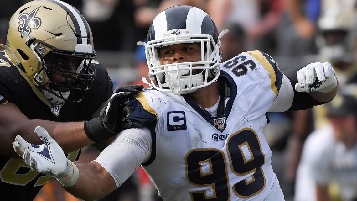 Los Angeles Rams DT Aaron Donald hints at return during Super Bowl