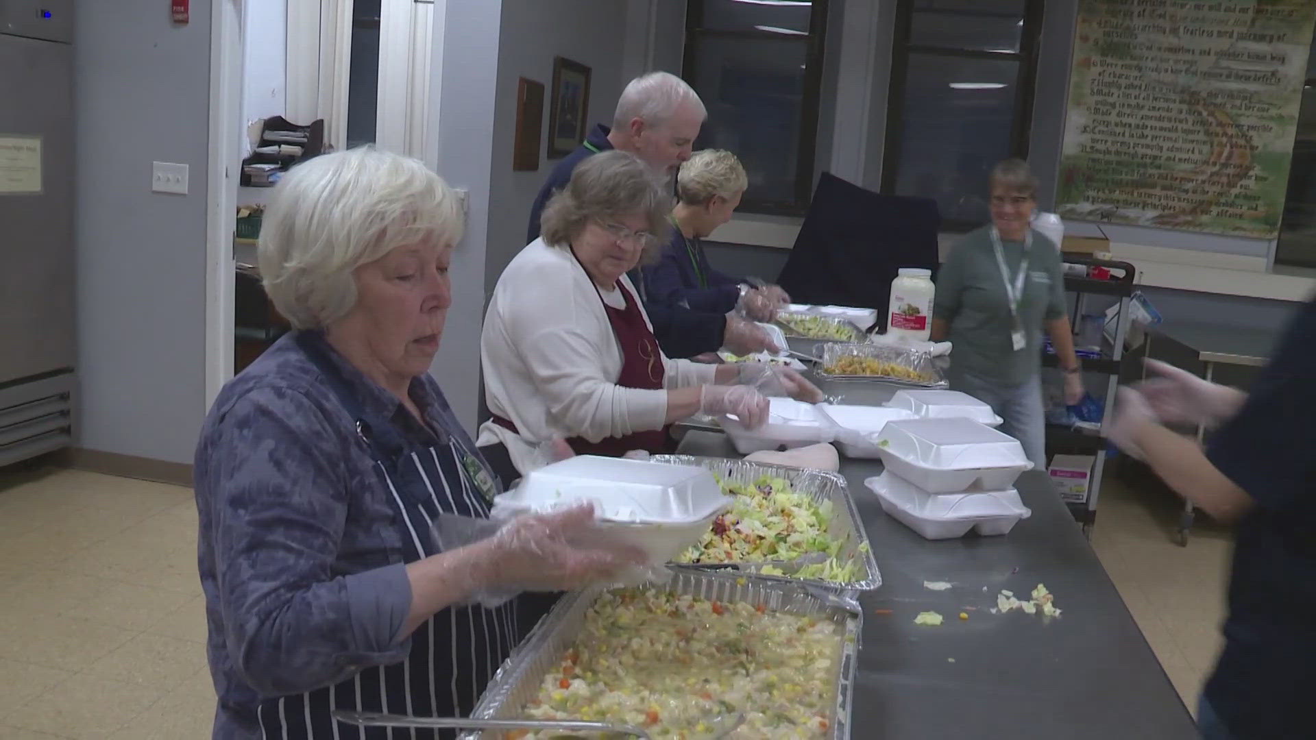 The popular Monday night meal service have returned to the church, a step toward normalcy after dozens of shots were heard outside on a Monday evening in July.