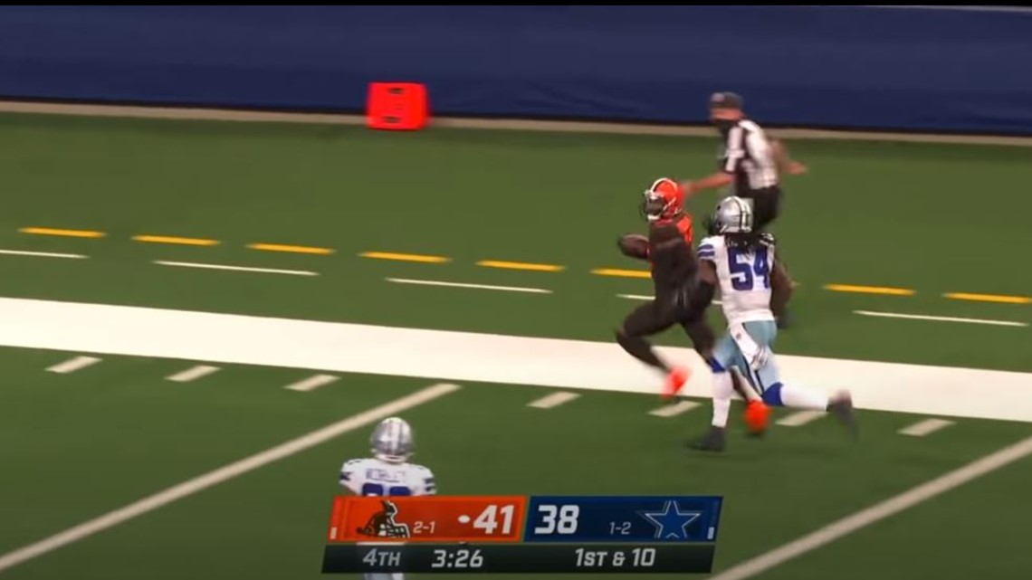 Watch Odell Beckham touchdown run to cap Browns-Cowboys game [VIDEO] -  DraftKings Network