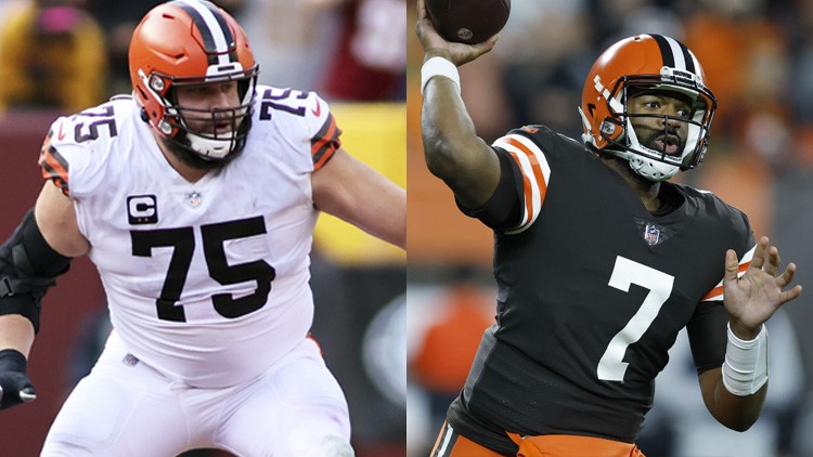 Jacoby Brissett wins Browns Good Guy Award, Joel Bitonio wins Player of the  Year