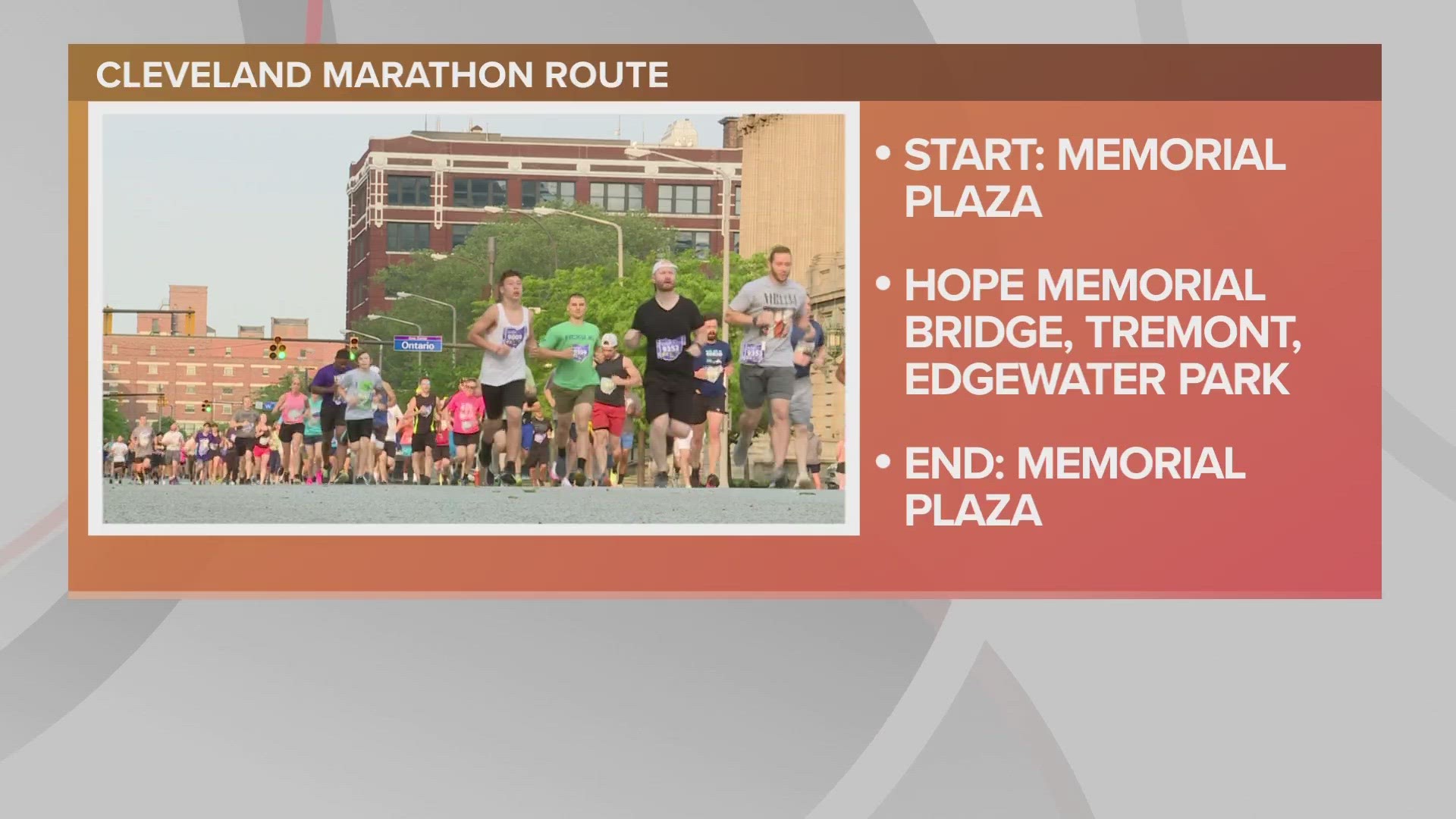 'Runners will start and finish in the shadow of the Fountain of Eternal Life in Memorial Plaza,' organizers announced.