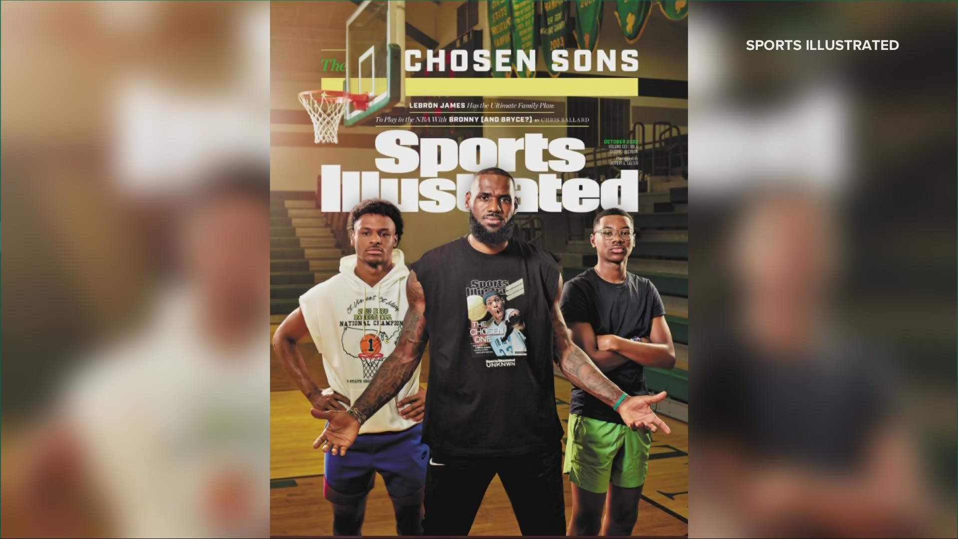 Speaking with Sports Illustrated, LeBron James discussed his aspirations to one day play with his sons in the NBA.