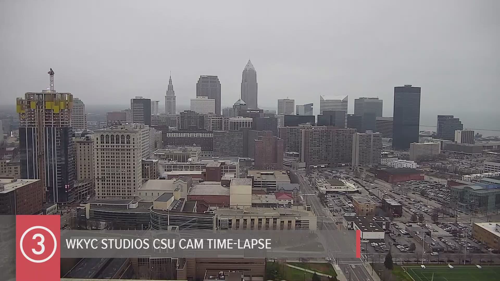 Yep, another cloudy day in Cleveland on Wednesday as seen on our all-day WKYC Studios CSU Cam time-lapse. Where is the sun??? #3weather