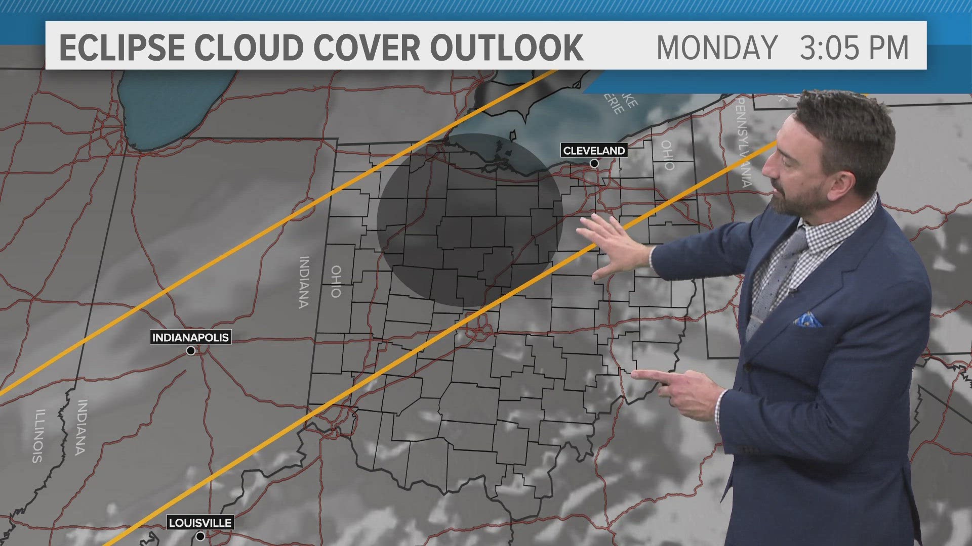 Here's a closer look at the weather conditions that you can expect the moment of the eclipse in Northeast Ohio.