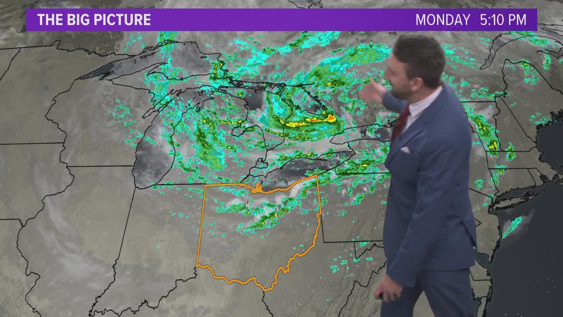 Northeast Ohio weather forecast Lake Effect Downpours Continue