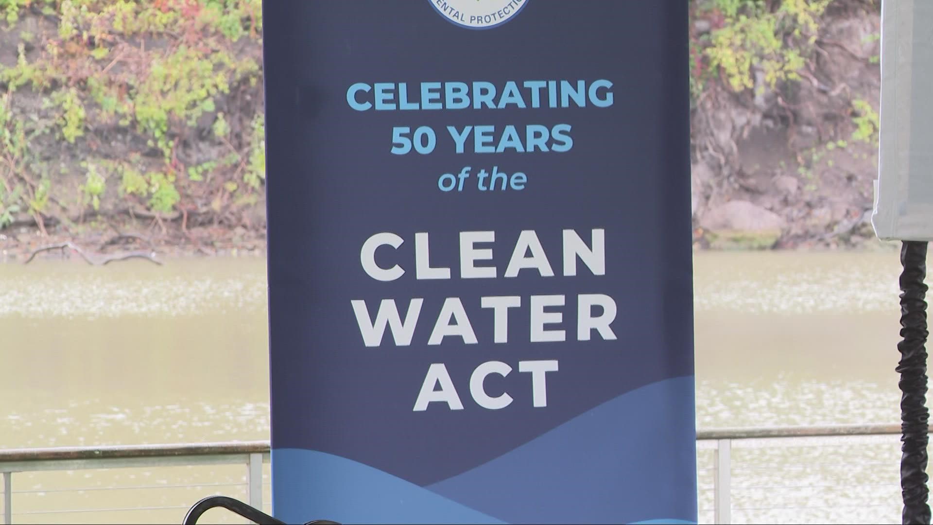 Organizers said the event is to showcase the 'role of past and future clean water investment and bipartisan legislation in transforming the nation's waterways.'