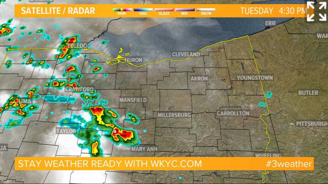 Severe thunderstorm warning issued for multiple Northeast Ohio counties