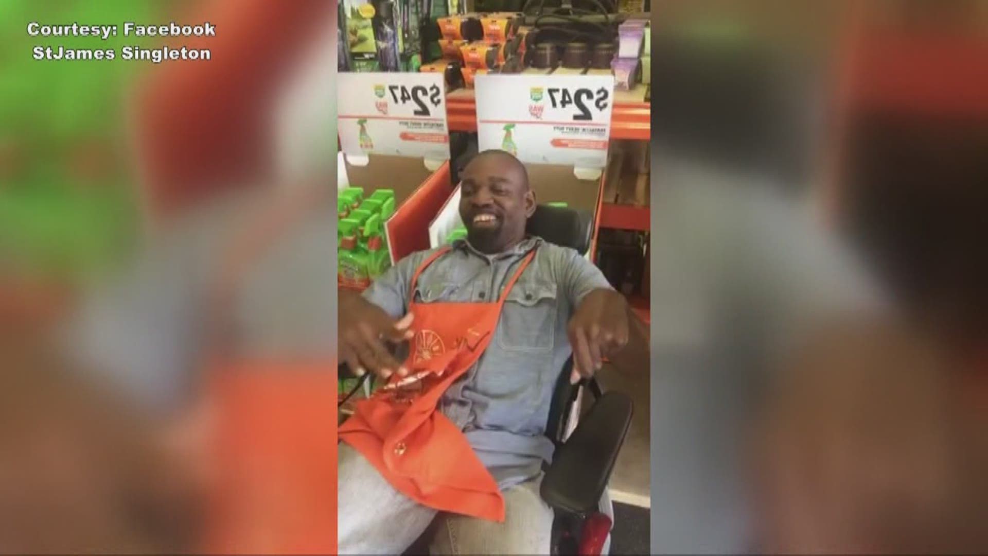Home Depot greeter going viral with positivity