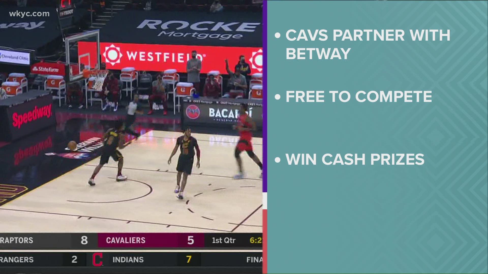 Sports gambling might not be legal in Ohio but the Cavs are getting a head start.  The team has partnered with an online gaming company called Betway.
