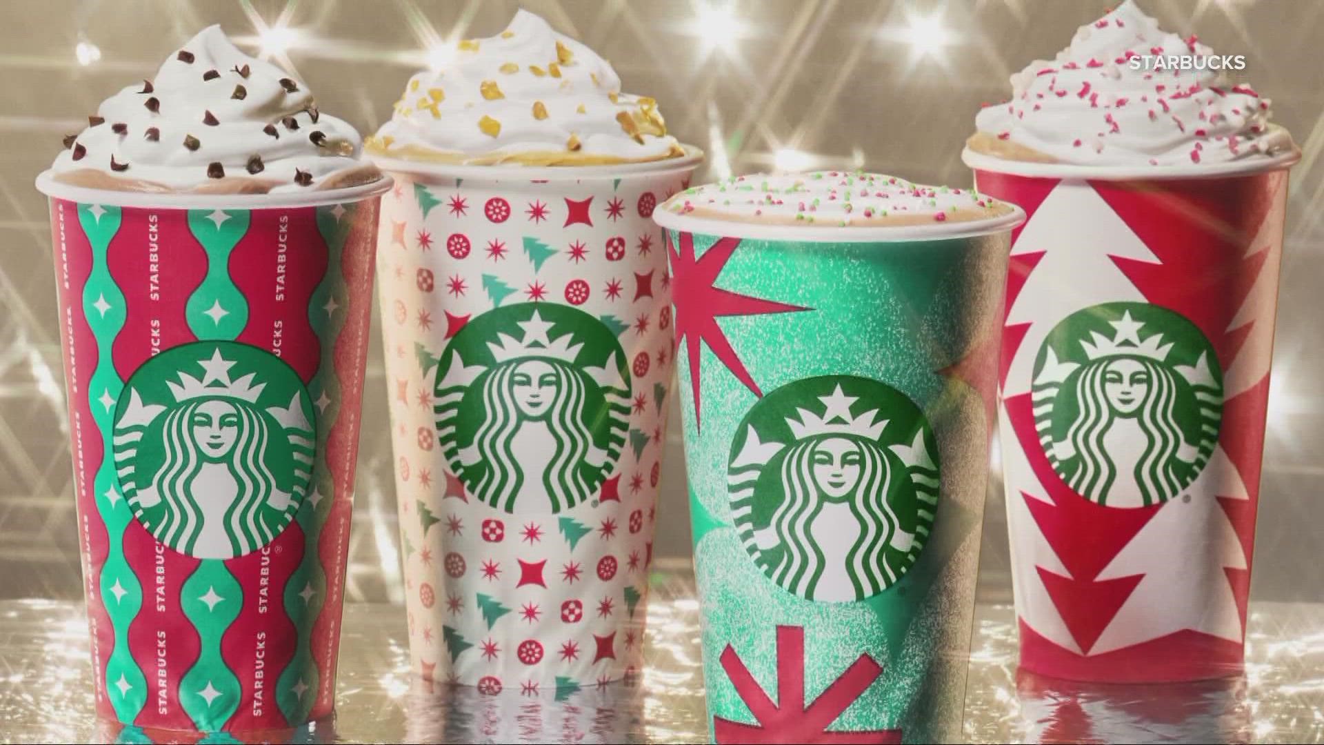 Starbucks holiday drinks, cups return Nov. 3