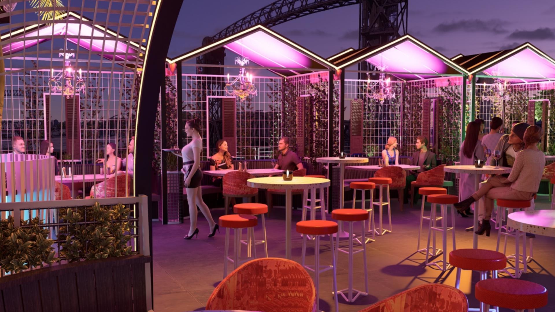 Lost on the River rooftop lounge opening at Flats East Bank in summer ...