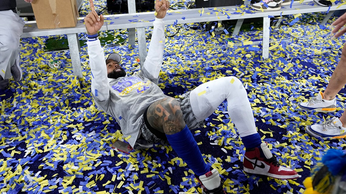 Odell Beckham Jr. breaks down after Rams win Super Bowl LVI - Sports  Illustrated