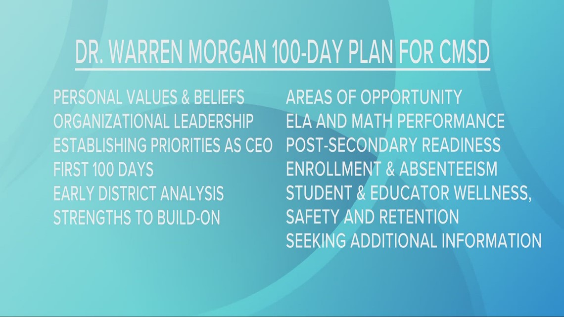 3News obtains new Cleveland Metropolitan School District CEO Dr. Warren Morgan's '100-day plan'