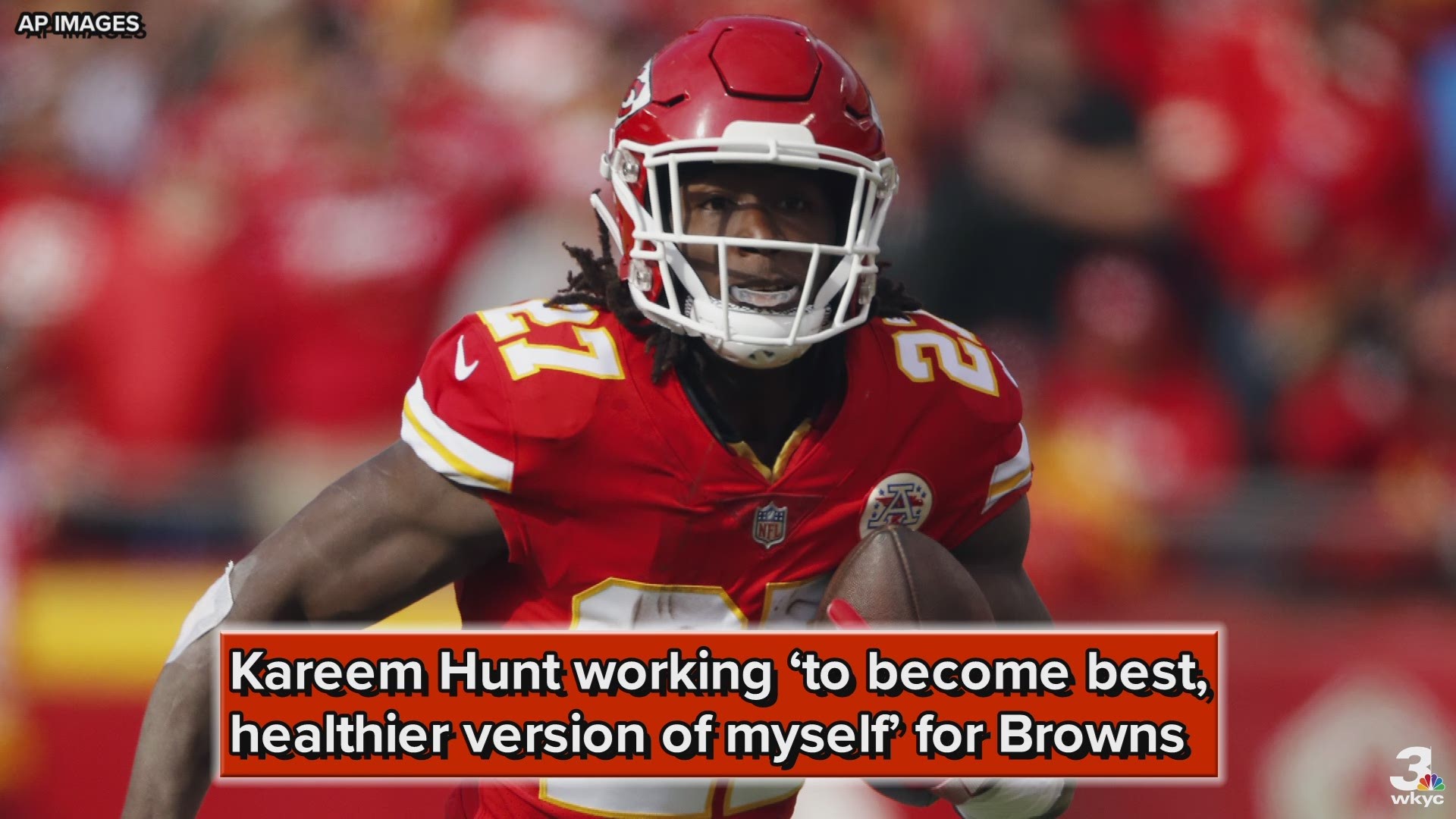 Running back Kareem Hunt is working ‘to become the best, a healthier version of myself’ with the Cleveland Browns.