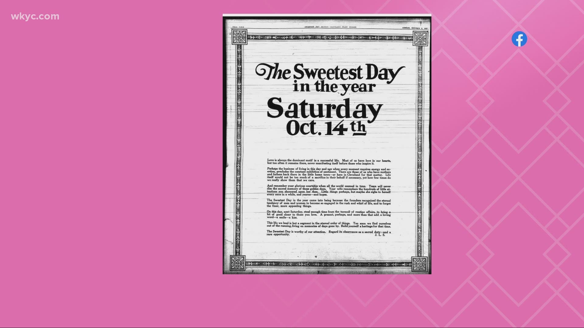 The history behind Sweetest Day show us your photos