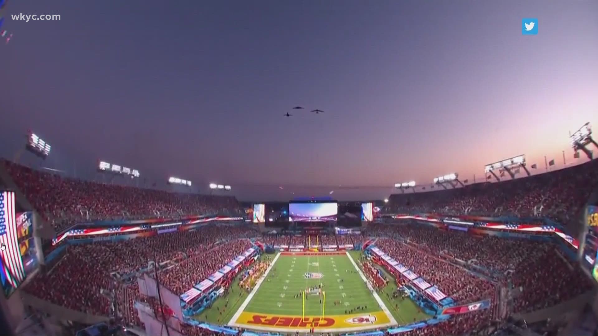 Ohio was represented in the Super Bowl yesterday.  Captain Sara Kociuba led the flyover before the game.  She's from Cleveland and went to the University of Dayton.