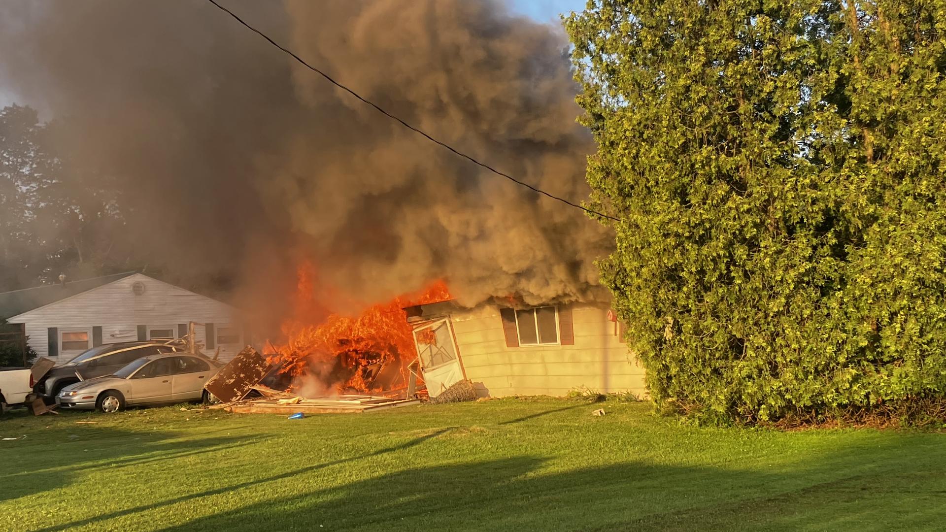 Fire crews respond to home explosion in Mifflin Township, Richland ...