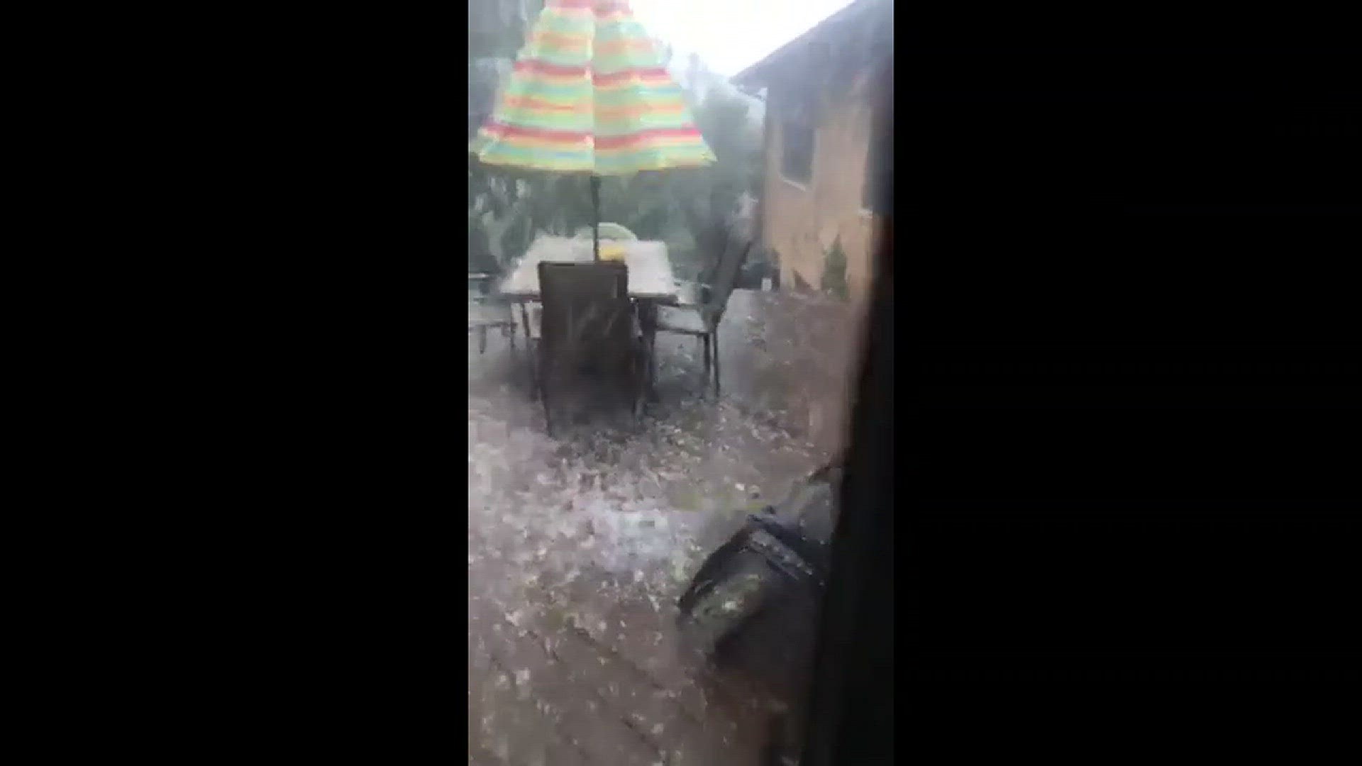 Footage of hail in North Royalton on May 22.