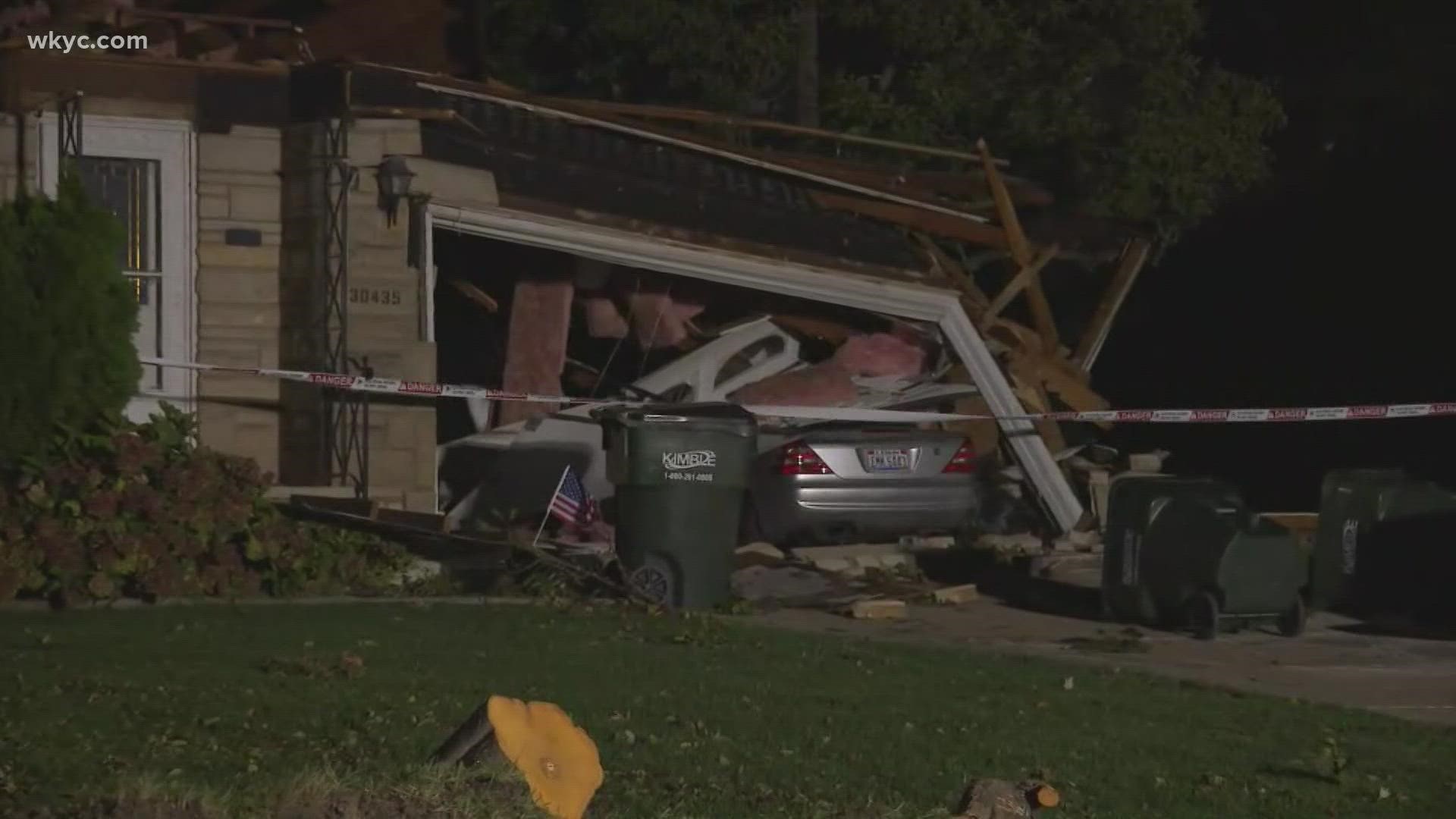 Severe weather across Northeast Ohio left one Wickliffe homeowner without a home Thursday evening after what is believed to have been a possible tornado.