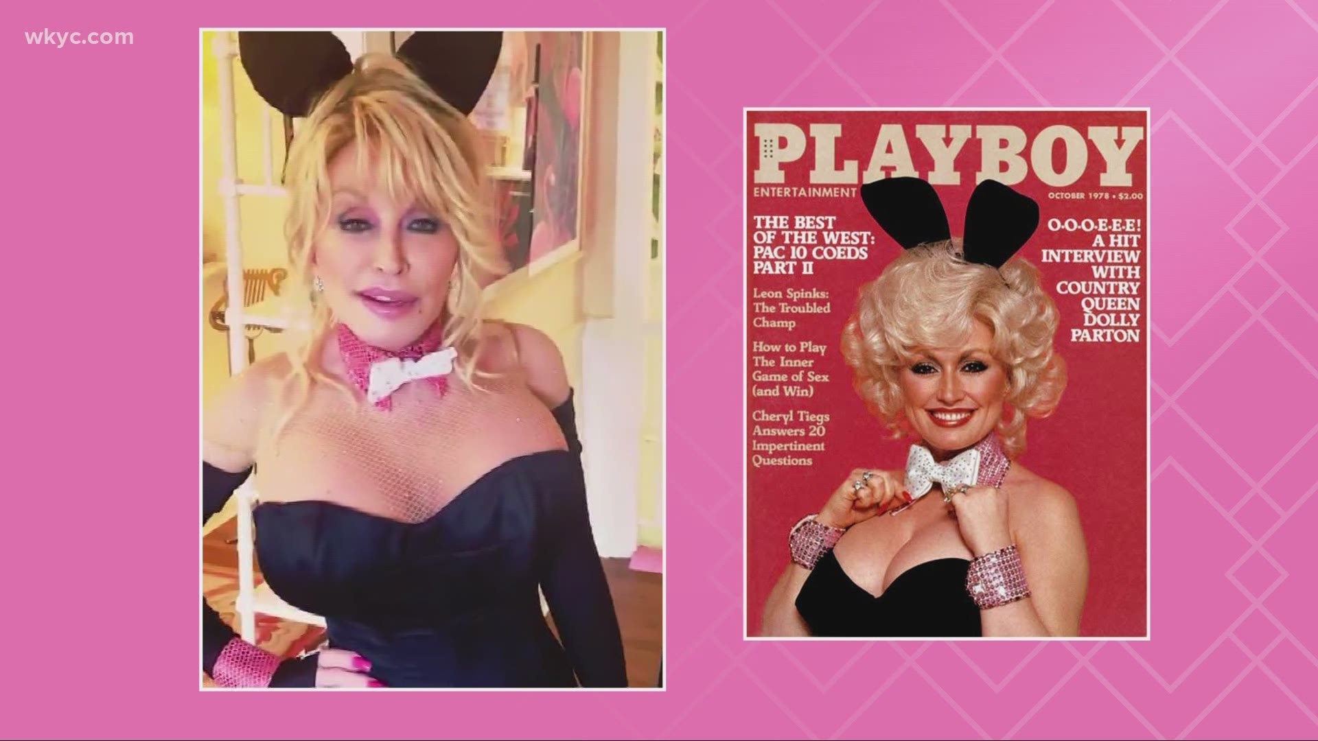 Dolly Parton recreated her Playboy cover for her spouse.