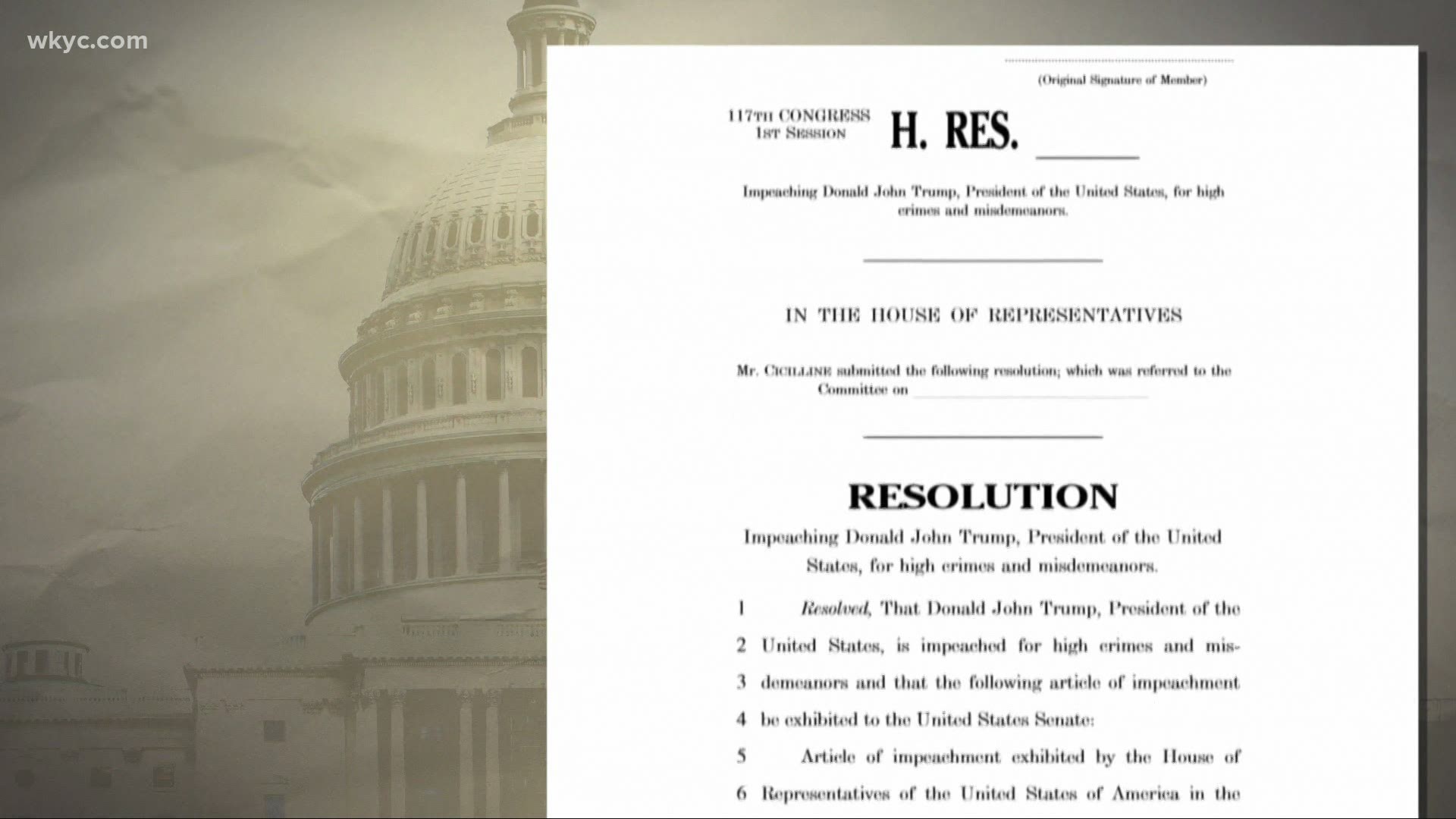 New Articles of Impeachment are expected to be presented by the House of Representatives this week against President Donald Trump.