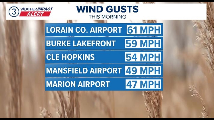 Weather Impact Alert in Northeast Ohio: Storms and gusty winds this ...