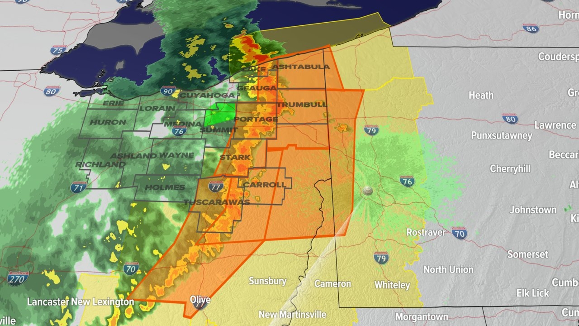Severe Thunderstorm Warning for several Northeast Ohio counties | wkyc.com