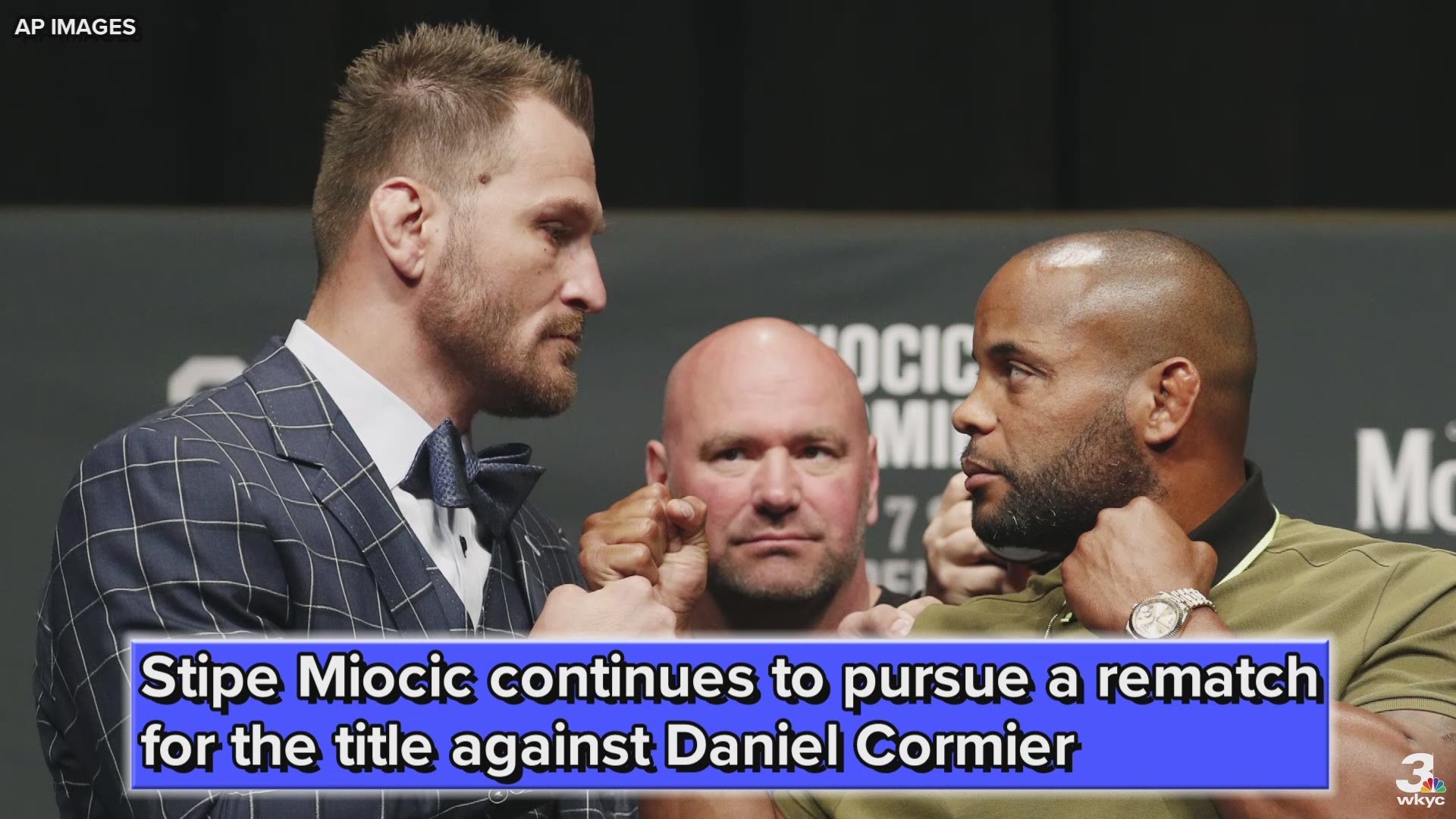 Former UFC heavyweight champion Stipe Miocic continues to pursue a rematch for the title against Daniel Cormier, pitches the idea of an April 13 bout for UFC 236.