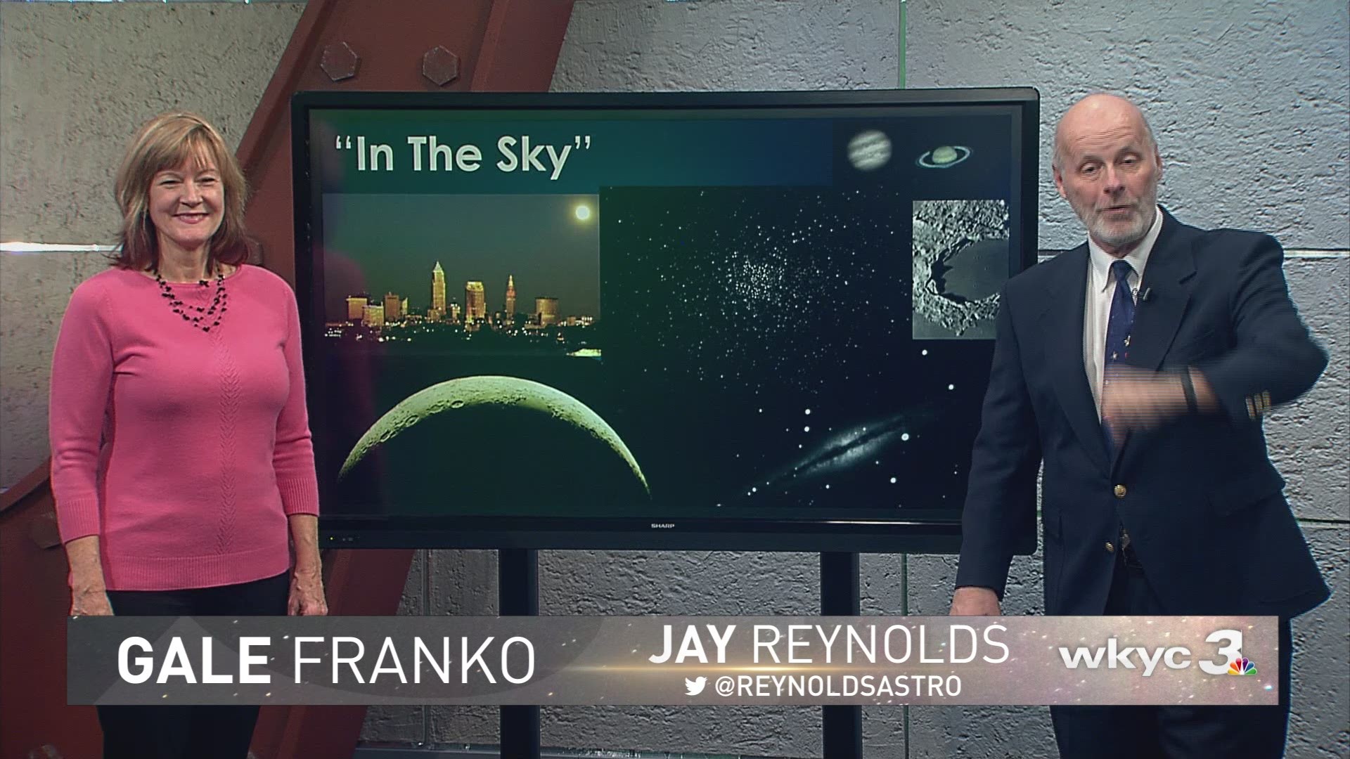 ay Reynolds (@reynoldsastro) from CSU and Gale Franko from the Cuyahoga Astronomical Association (@CuyAstro) are back for our December edition of "In the Sky". #3weather