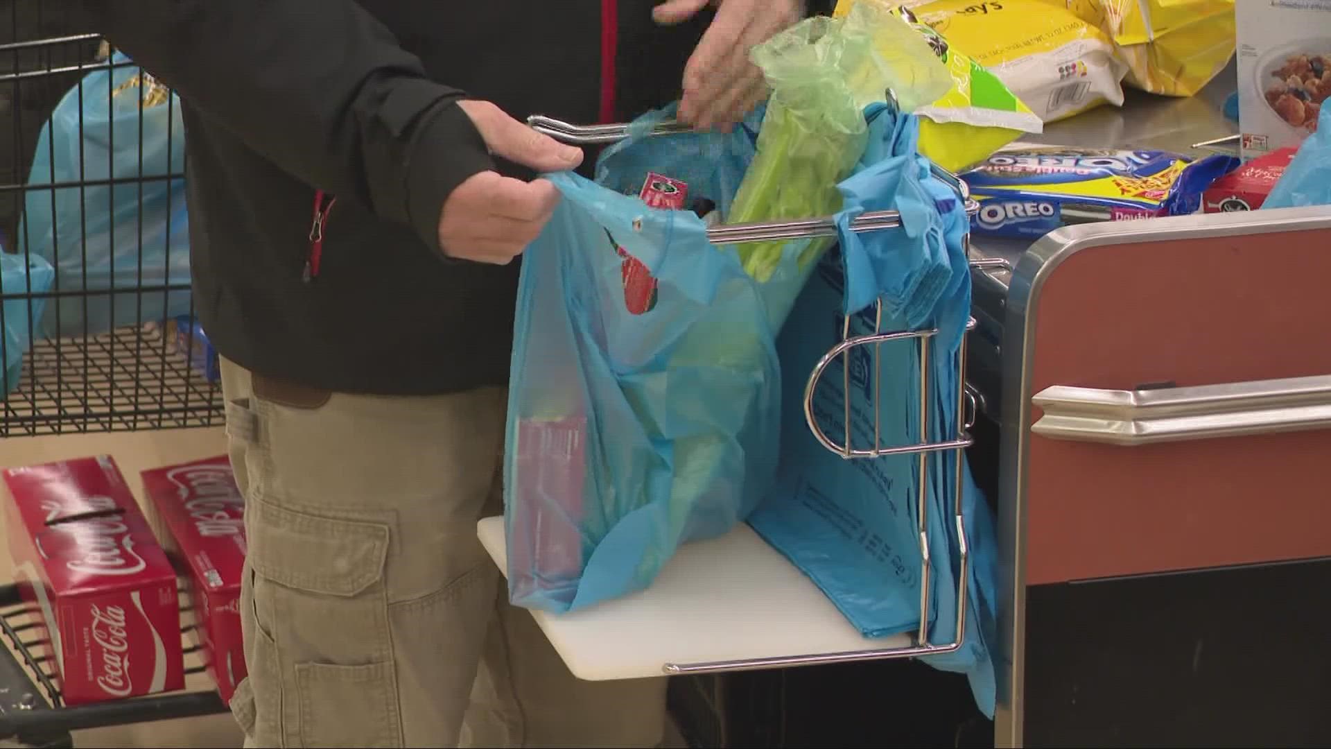 A big policy change has taken effect at all Giant Eagle stores in Cuyahoga County as the company eliminates single-use plastic bags.