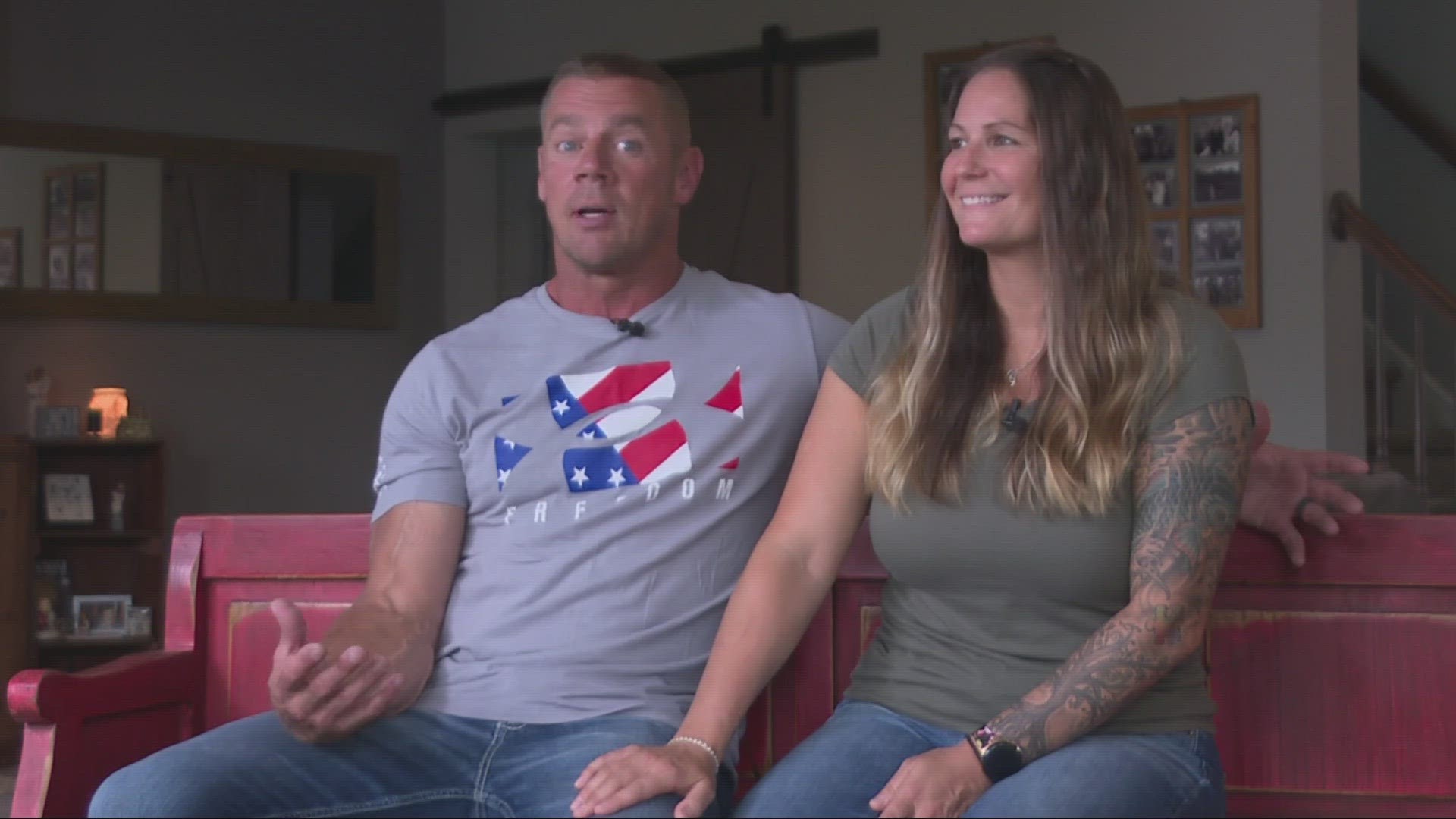 Todd and Lauren Phillips are business partners, parents to four children and first responders.