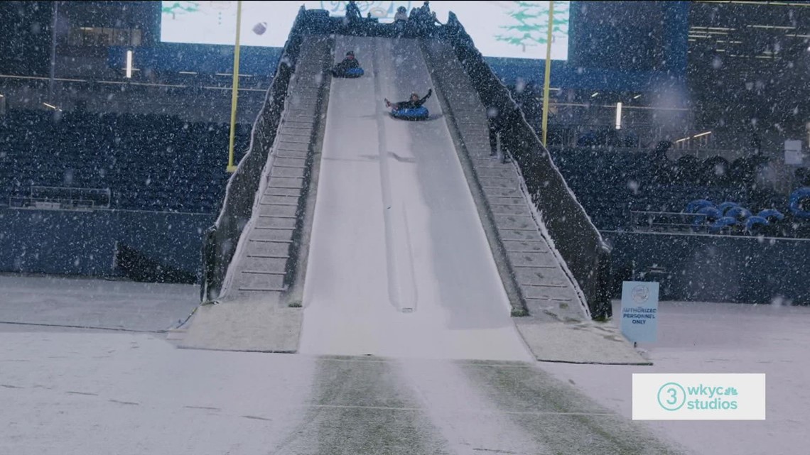 Winter Blitz at Hall of Fame Village Features Tube Sledding